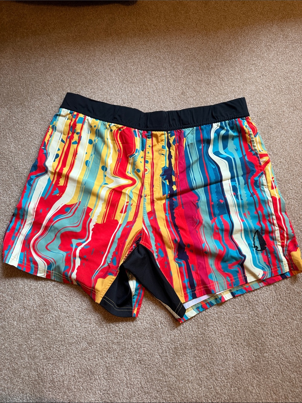 Tachuntfish Biggie Smalls Coogi print Men's Multi-Color athletic shorts